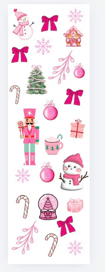 Pink Christmas pen wrap