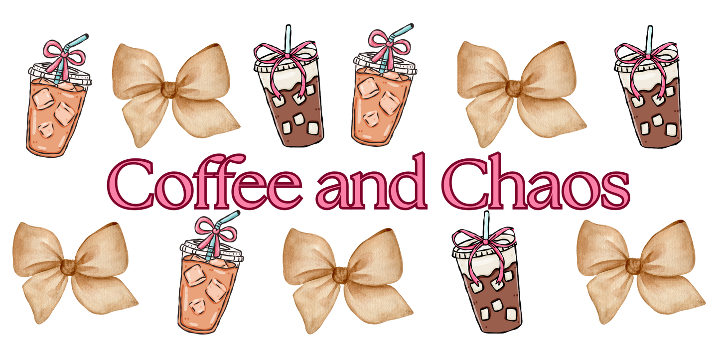 Coffee and Chaos UV DTF Wrap