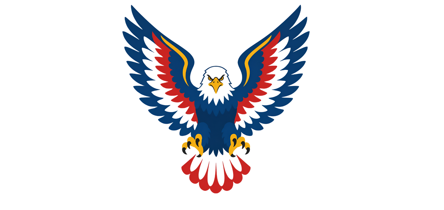 American Eagle 4 inch decal