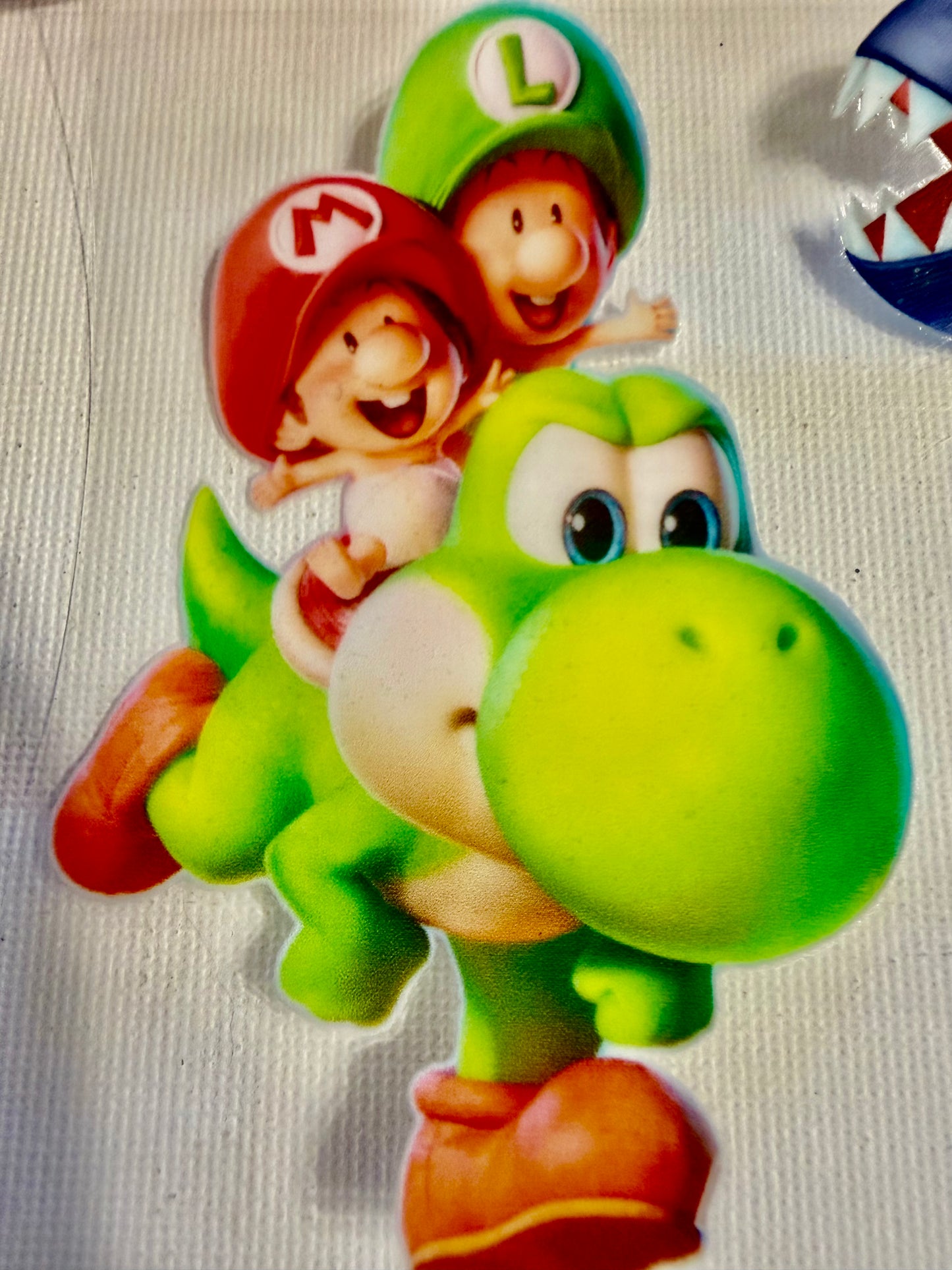 Yoshi Mario UV DTF Cup Wrap Decal – Peel & Stick Waterproof Tumbler Sticker