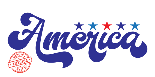 Patriotic America UV DTF Decal Sheet