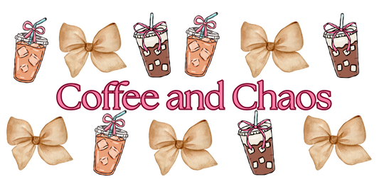 Coffee and Chaos UV DTF Wrap