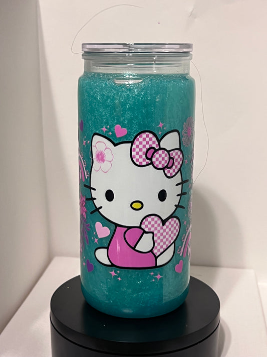 Hello kitty with teal mica