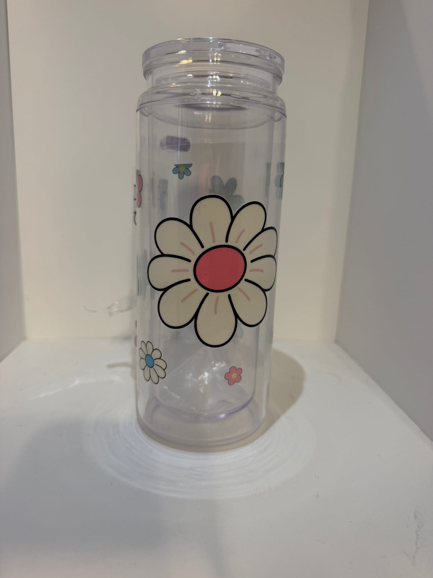 20 oz Doodle Daisy UVDTF wrap/ Retro Floral Cup Transfer