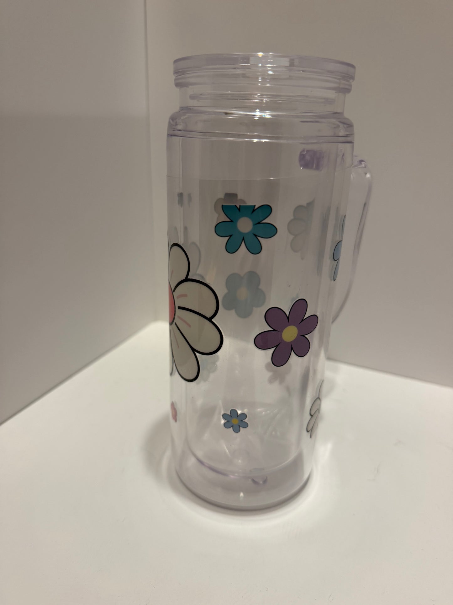 20 oz Doodle Daisy UVDTF wrap/ Retro Floral Cup Transfer