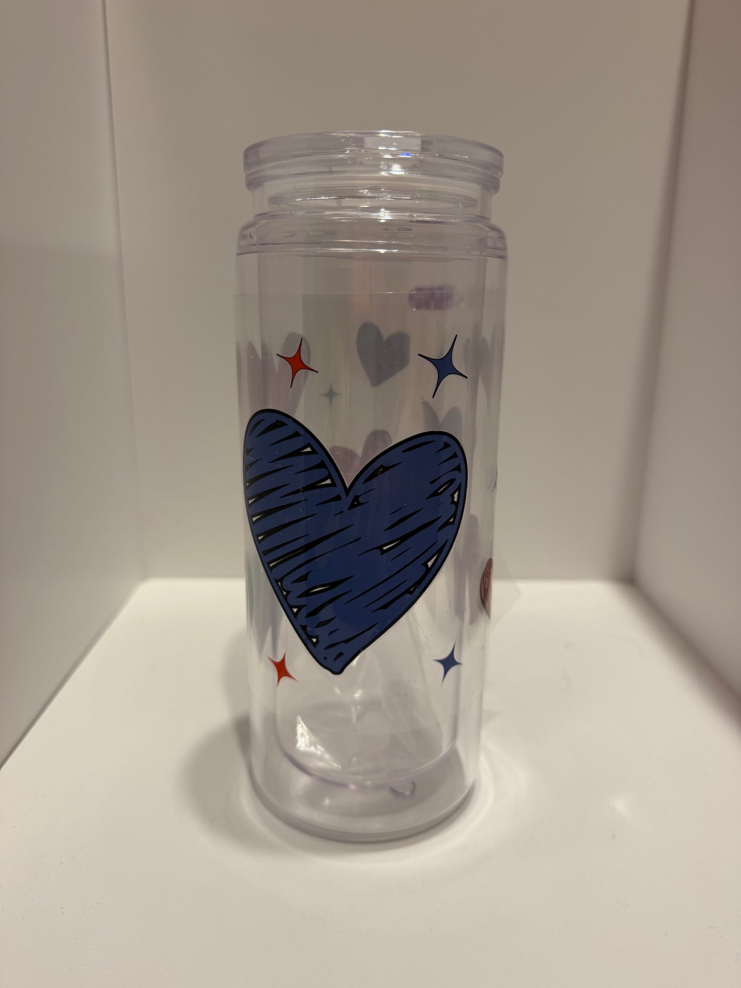 20 oz Doodle Hearts UVDTF cup Wrap