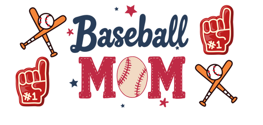 Baseball Mom UVDTF wrap