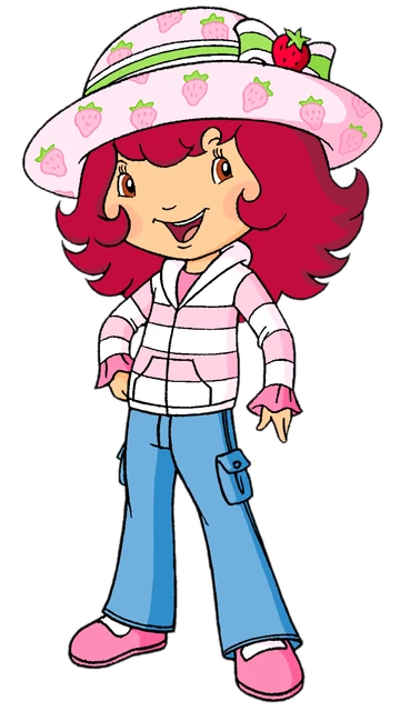 Vintage Strawberry Girl 2x4 UV DTF Decal – Retro Cute Cartoon Style Sticker