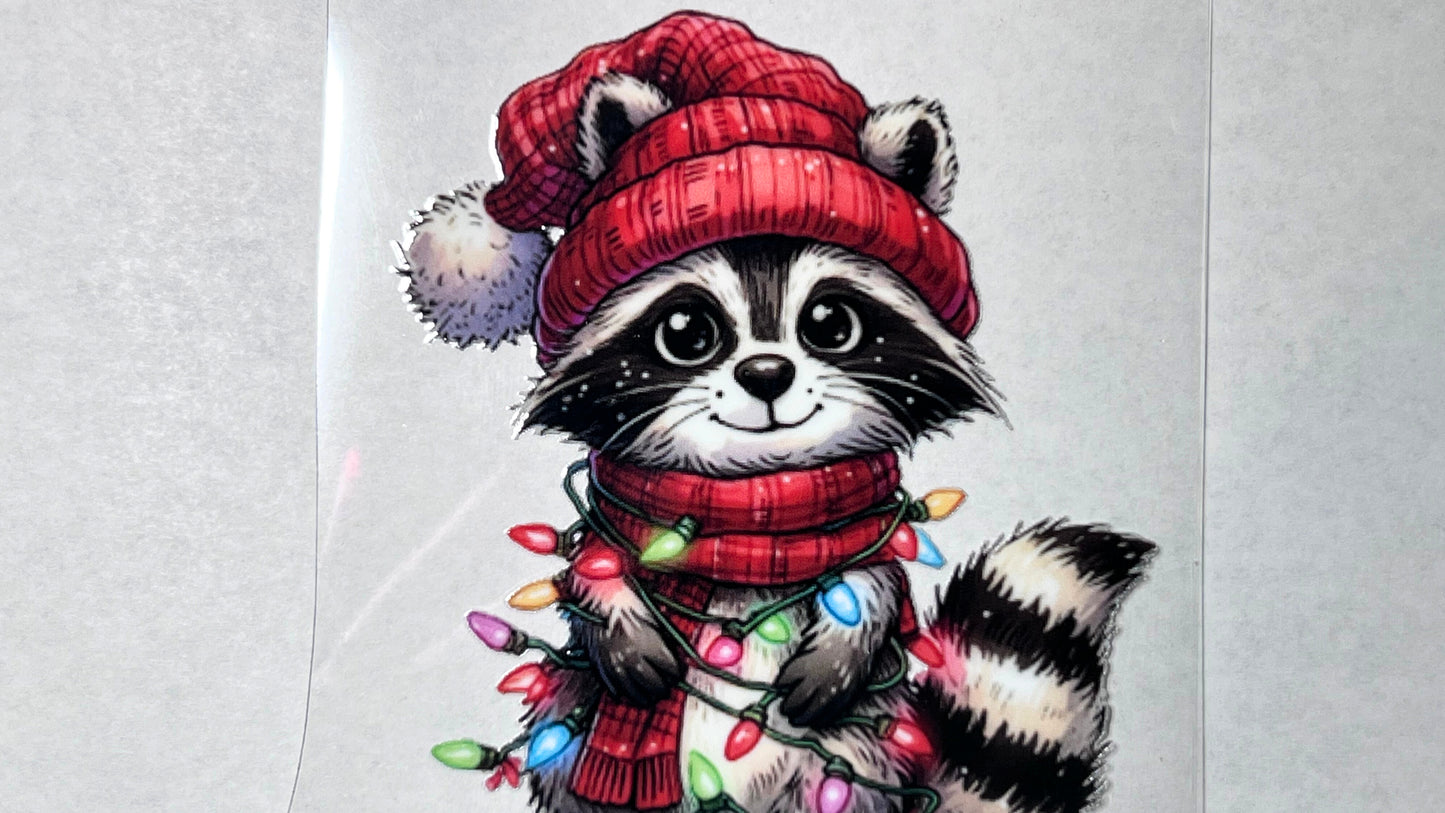 Christmas racoon