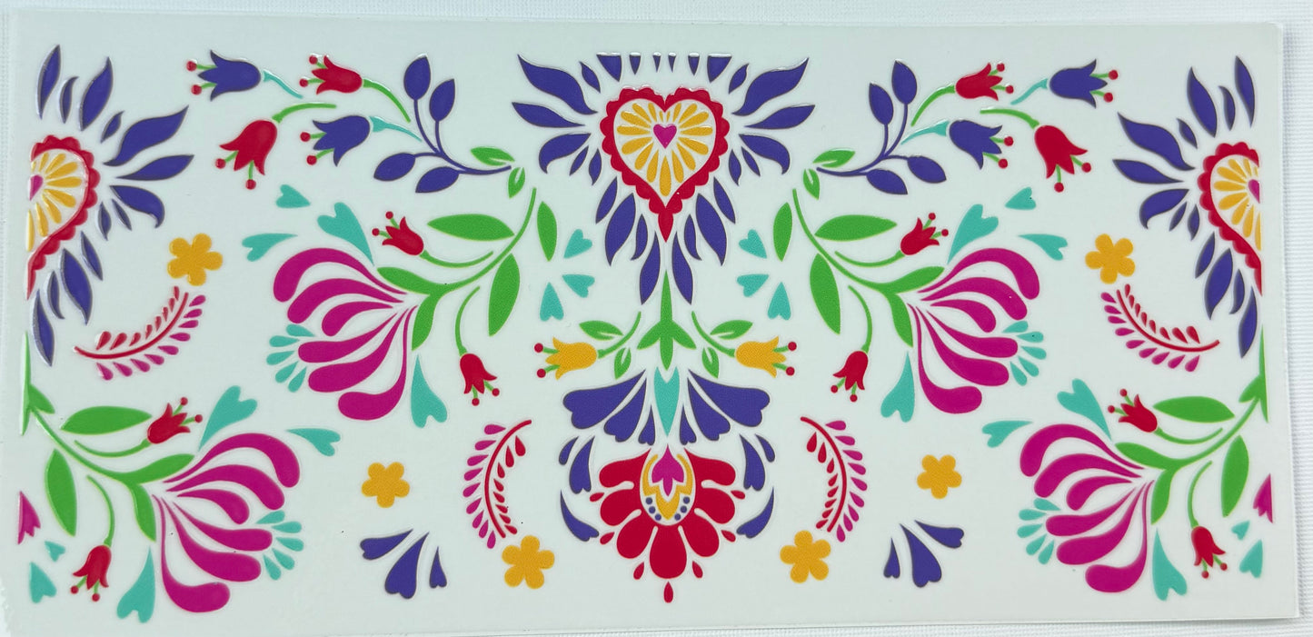 * High-quality UV DTF wrap (no epoxy required) * Fits 20oz skinny tumblers (approx. 9.5” x 4.5”) * Easy peel-and-stick application * Waterproof & long-lasting * Bright, vibrant colors with a glossy finish