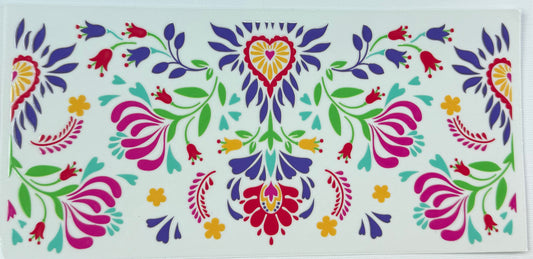 * High-quality UV DTF wrap (no epoxy required) * Fits 20oz skinny tumblers (approx. 9.5” x 4.5”) * Easy peel-and-stick application * Waterproof & long-lasting * Bright, vibrant colors with a glossy finish