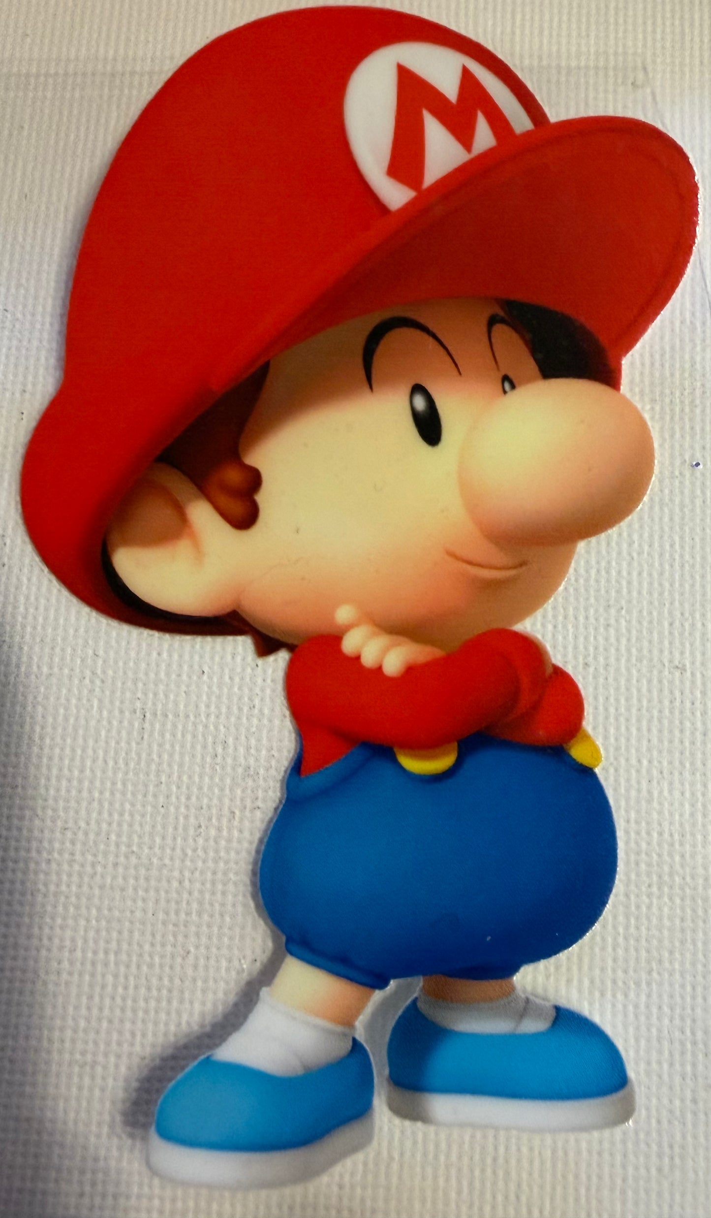 Cartoon Plumber Kid Red Hat Decal | Retro Game Inspired UV DTF Wrap