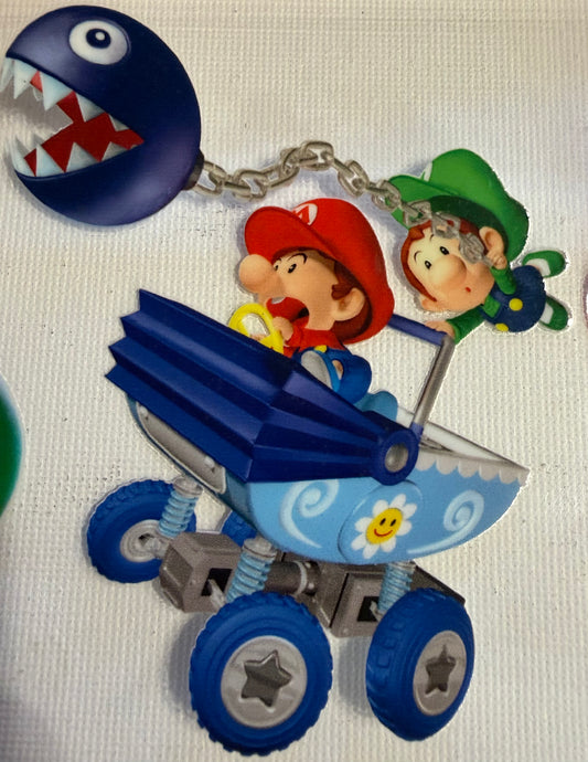 Cartoon Plumber Bros Chain Monster Cart Decal