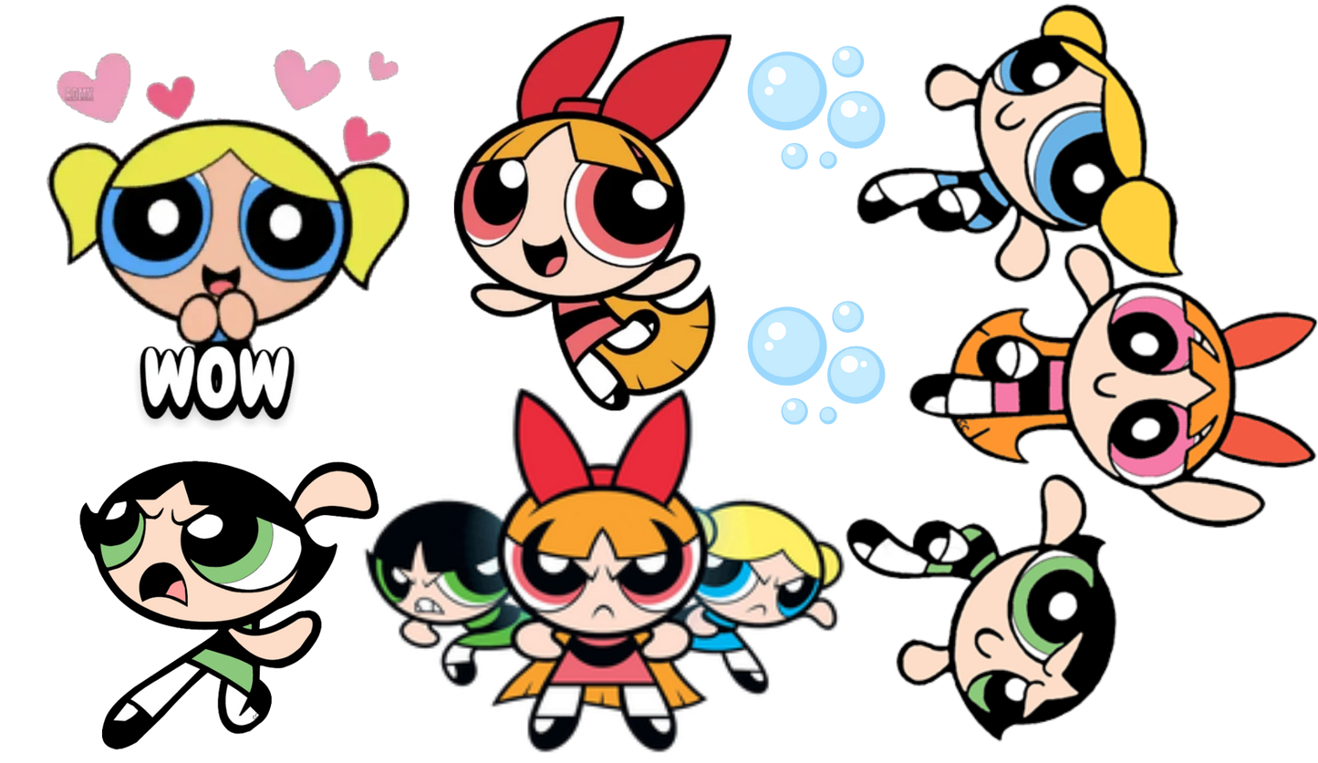 puff girls with power 5 decal bundle