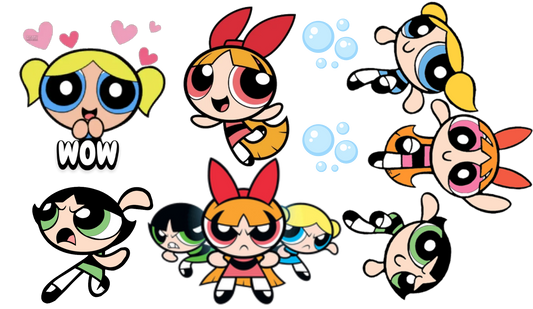 puff girls with power 5 decal bundle